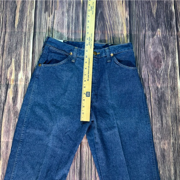 NWT Vtg Wrangler Cowboy Cut High Rise Jeans Slim Fit Women's Blue Denim 14MWZG - Picture 4 of 8